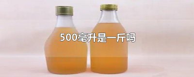 ​500毫升是一斤吗