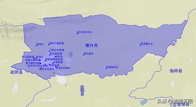 喀什地图最新（多维度高清地图认识喀什）(3)