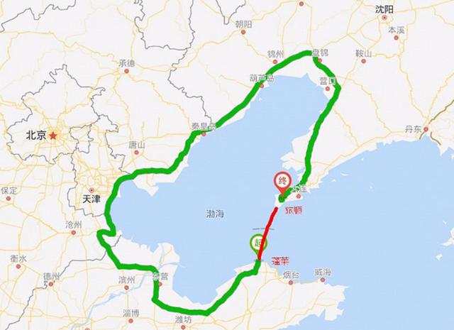 渤海跨海通道方案（山东与辽宁相距仅100余公里）(12)