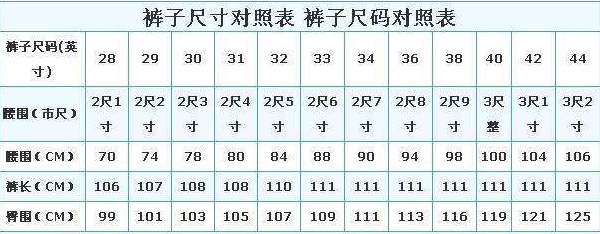 2尺是多少厘米,2.76尺是多大的裤子尺码图1