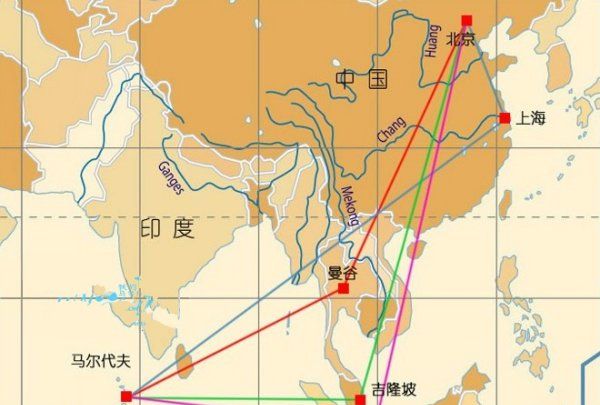 马尔代夫地理位置,中国到马尔代夫地图图3