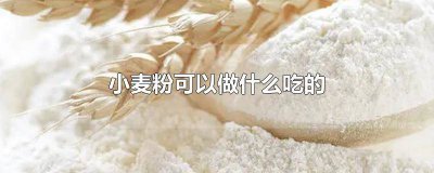 ​小麦粉可以做什么吃的 烤箱 小麦粉可以做什么吃的 没有酵母