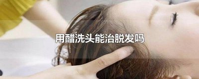 ​用醋水洗头可以治疗脱发吗女性 醋洗头发能治疗脱发吗