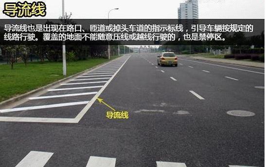 城市道路标线大全及图解（非常全面的路面标志线）(6)